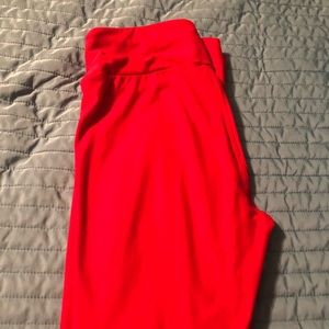 RED LuLaRoe Leggings